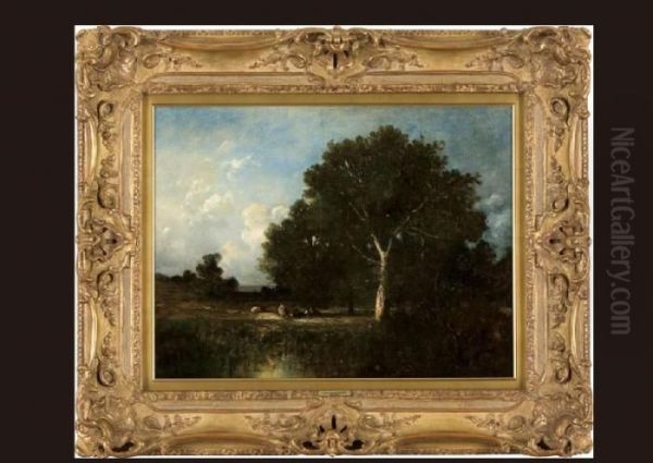 The River Landscape With Cattle - view 1