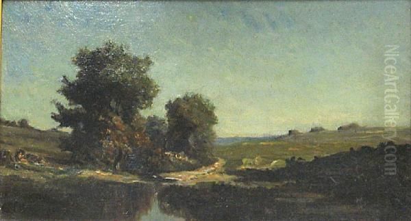 Trees Near A Riverbank - view 1