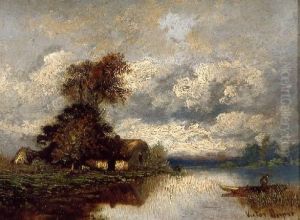 L'etang, La Nuit by Leon Victor Dupre
