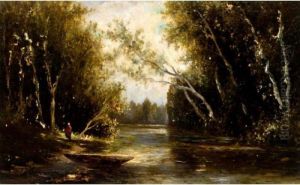 Landscape With Stormclouds by Leon Victor Dupre