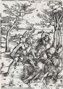 Hercules Conquering The Molionide Twins by Albrecht Durer