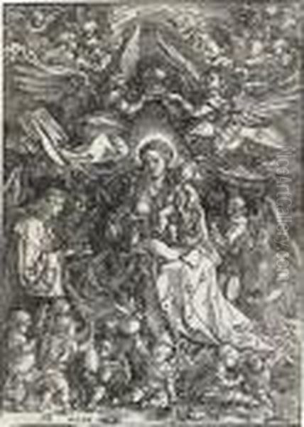 The Virgin Surrounded By Many Angels - view 1