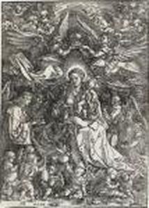The Virgin Surrounded By Many Angels by Albrecht Durer
