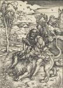 Samson Rending The Lion by Albrecht Durer