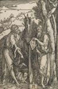 Saint John The Baptist And Saint Onophrius by Albrecht Durer