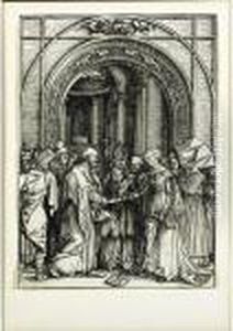 The Betrothal Of The Virgin From The Life Of The Virgin by Albrecht Durer