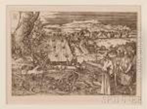 The Landscape With The Cannon by Albrecht Durer