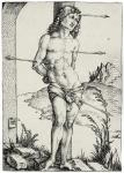 Saint Sebastian Bound To The Column - view 1