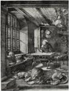 Saint Jerome In His Study by Albrecht Durer