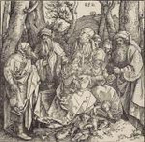 The Holy Kinship With Angels by Albrecht Durer