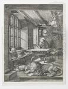 St Jerome In His Study by Albrecht Durer