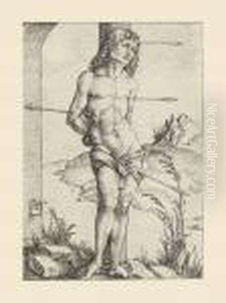 Saint Sebastian Bound To A Column - view 1