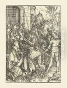 Christ Carrying The Cross, From: The Large Woodcut Passion by Albrecht Durer