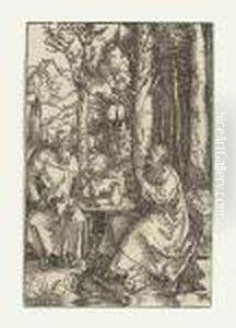 Saint Anthony And Saint Paul In The Desert by Albrecht Durer