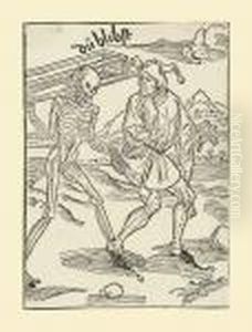 Nit Fursehen Den Dot, From: Sebastian Brant, Ship Of Fools by Albrecht Durer