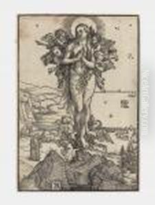 The Elevation Of Saint Mary Magdalen by Albrecht Durer