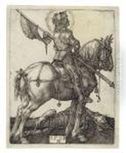Saint George On Horseback by Albrecht Durer