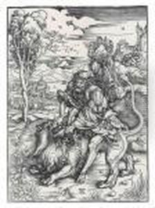 Samson Rending The Lion by Albrecht Durer