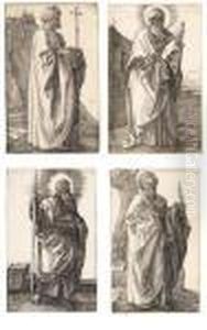 Apostel Bartholomaus. Kupferstich by Albrecht Durer
