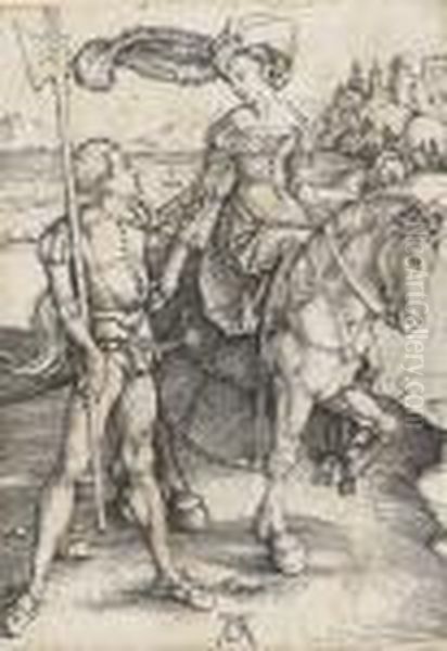 Das Fraulein Zu Pferd Und Der Landsknecht - view 1