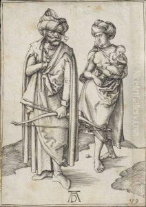 L'oriental Et Sa Femme by Albrecht Durer