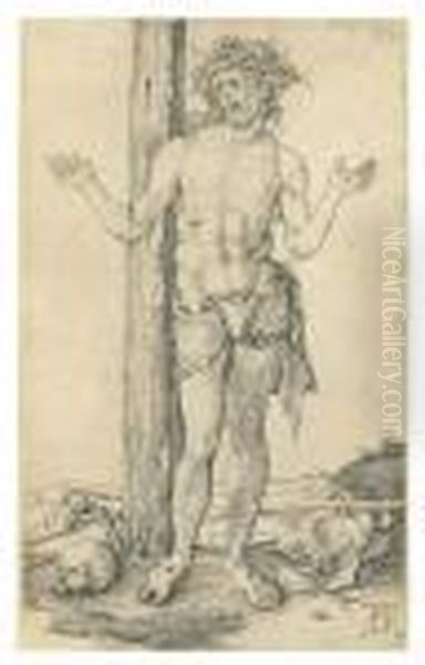 The Man Of Sorrows With Arms Outstretched - view 1
