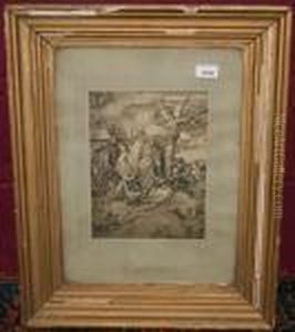 Kneeling Religious Figure by Albrecht Durer