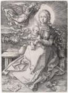The Madonnacrowned By An Angel by Albrecht Durer