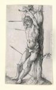 St.sebastian Bound To The Tree by Albrecht Durer