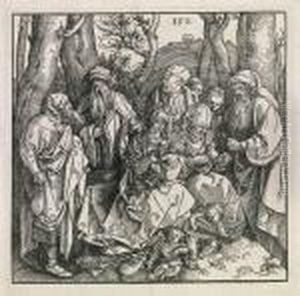 The Holy Kinship With The Lute-playing Angels by Albrecht Durer
