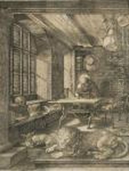St Jerome In His Study - view 1