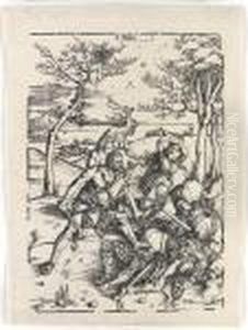 Hercules Conquering The Molionide Twins by Albrecht Durer