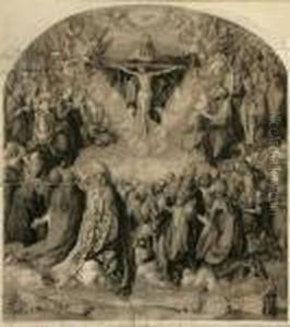 The Adoration Of The Trinity (after The Landauer Altarpiece) by Albrecht Durer