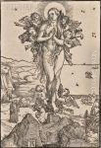 The Elevation Of Saint Mary Magdalen by Albrecht Durer
