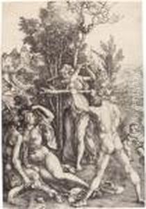 Die Eifersucht - Hercules - Hercules Am Scheideweg by Albrecht Durer