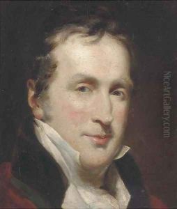 Portrait of a gentleman, bust-length, in a white cravat by Sir Thomas Lawrence