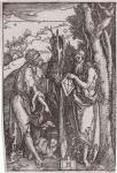 Johannes Der Taufer Undder Hl. Onophrius In Der Wuste - view 1