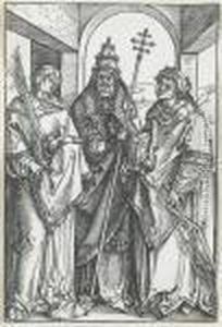 Die Heiligen Stephanus, Sixtus Und Laurentius by Albrecht Durer