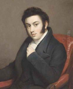 Portrait of a gentleman, seated bust-length, in a black jacket and white cravat by Sir Thomas Lawrence
