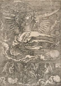 La Sainte-face Tenue Par Un Ange by Albrecht Durer