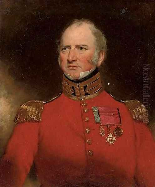 Portrait of Sir Stephen Remnant Chapman (1776-1851), half-length, in scarlet uniform with gold epaulets and medals - view 1