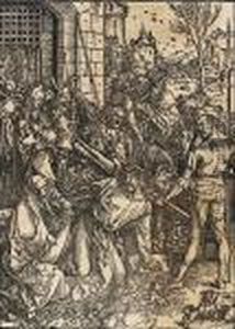 The Bearing Of The Cross - The Large Passion by Albrecht Durer