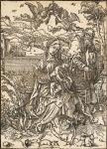 The Holy Family With Three Hares