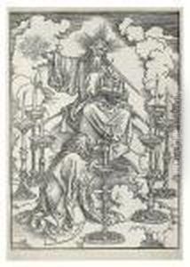 The Vision Of The Seven Candlesticks. by Albrecht Durer