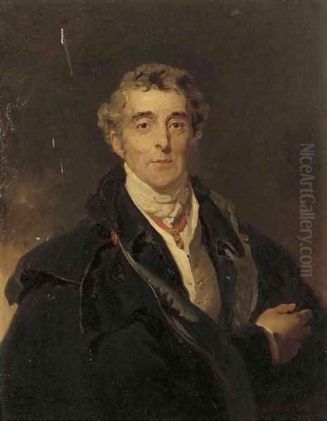 Portrait of Arthur Wellesley, 1st Duke of Wellington (1769-1852), small half-length, in a black cloak and white cravat - view 1