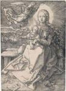 Maria Von Einem Engel Gekront by Albrecht Durer