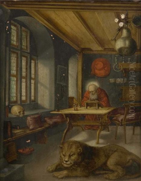 St Jerome In His Study - view 1