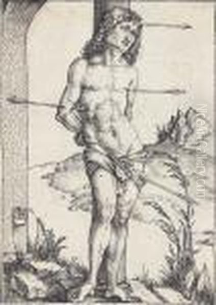 Saint Sebastian Bound To A Column - view 1