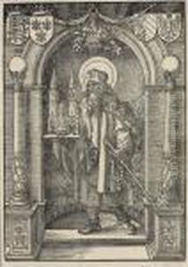Saint Sebald In A Niche by Albrecht Durer