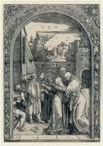 Joachim And Saint Anna Meet At The Golden Gate by Albrecht Durer
